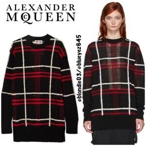 Mcq by Alexander Mcqueen Red/Bl Patched Sweater S